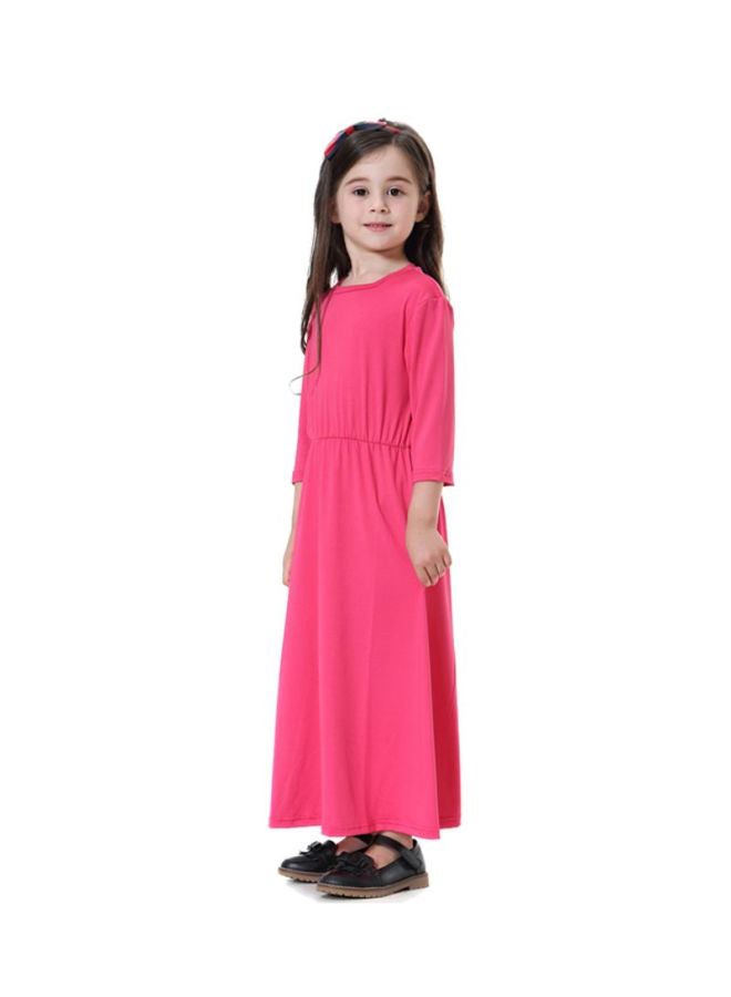 Sharpdo Round Neck Dress Pink  - Image 3