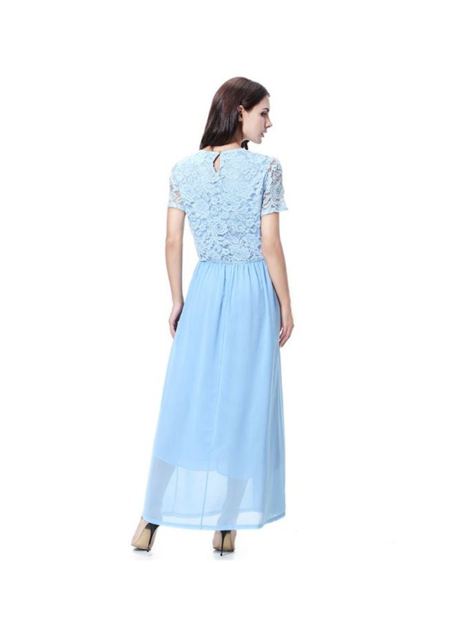 شاربدو فستان كاجوال من الشيفون أزرق سماوي - Image 2