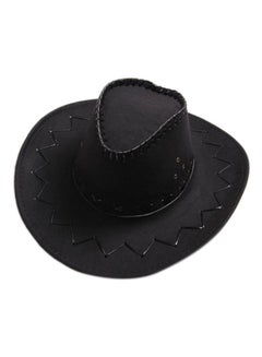 Bluelans Cowboy Style Stitched Hat Black  - Image 2