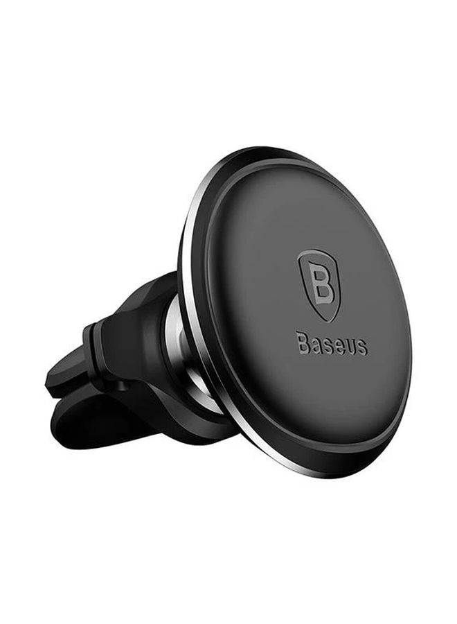 Baseus - 360 Degree Rotation Magnetic Air Vent Car Mobile Mount With Cable Clip Holder Black - Image 1