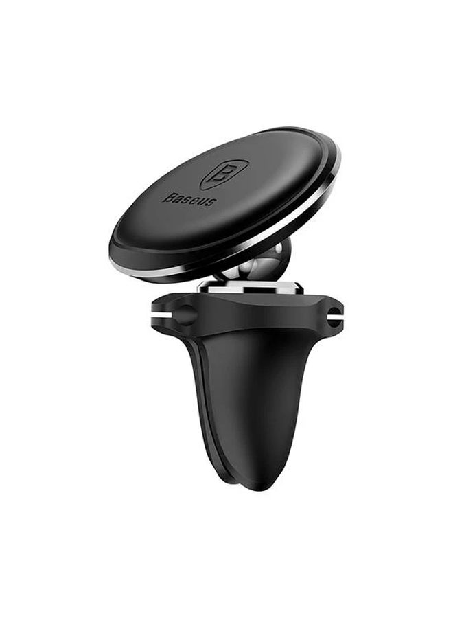 Baseus - 360 Degree Rotation Magnetic Air Vent Car Mobile Mount With Cable Clip Holder Black - Image 1