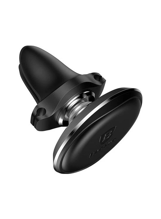 Baseus - 360 Degree Rotation Magnetic Air Vent Car Mobile Mount With Cable Clip Holder Black - Image 1