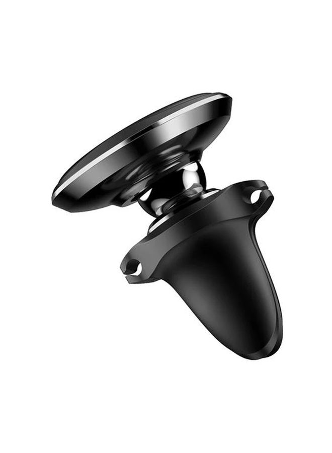 Baseus - 360 Degree Rotation Magnetic Air Vent Car Mobile Mount With Cable Clip Holder Black - Image 1