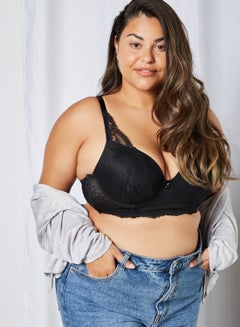 PARFAIT Plunge Longline Bra Black  - Image 1