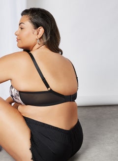 PARFAIT Contrast Striped Padded Bra Floral Shimmer  - Image 2