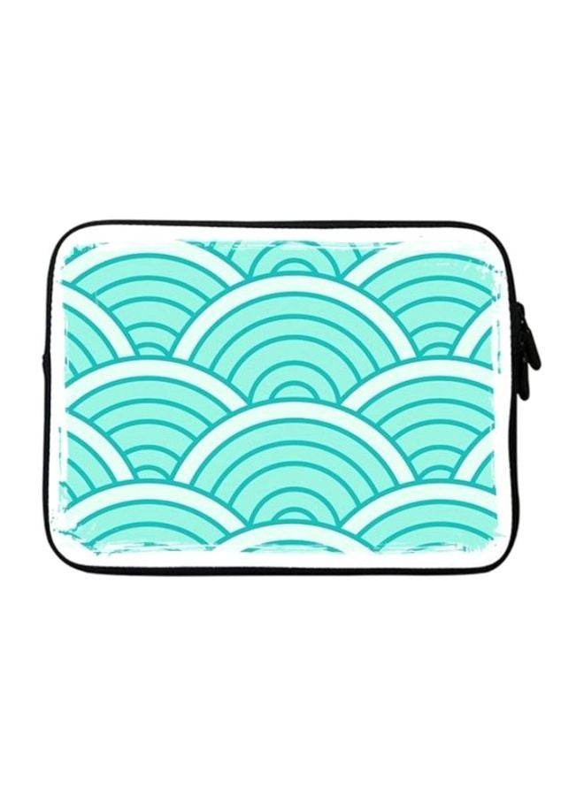 Stylizedd Premium Designer Sleeve With Strap For 15-Inch Laptop White/Turqoise - Image 1