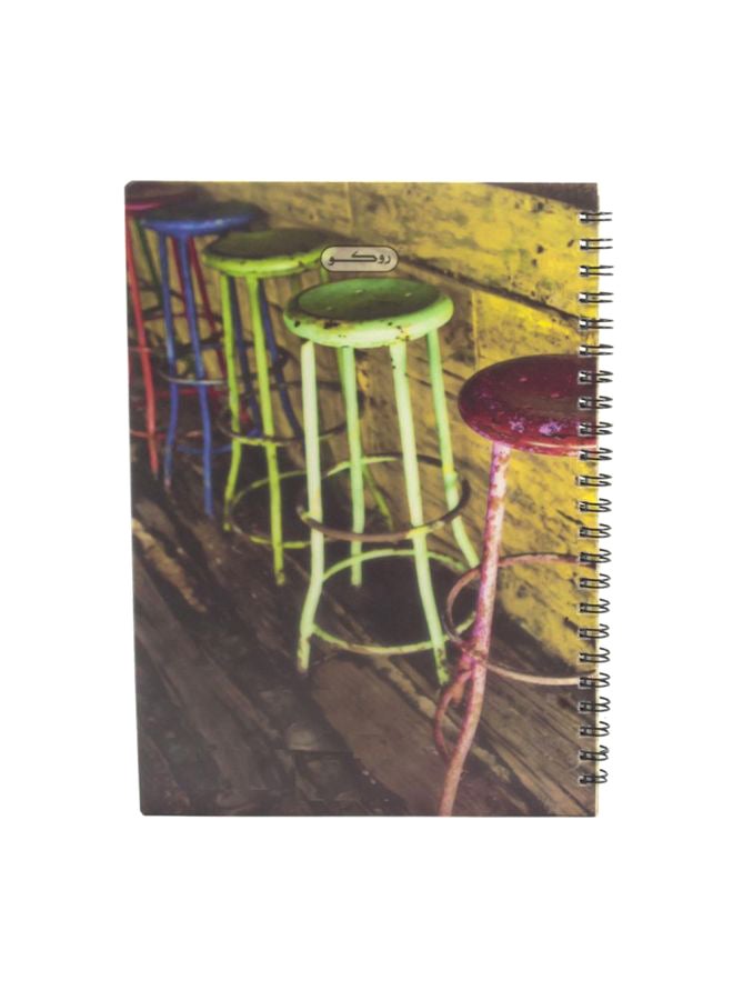 ROCO A5 Single Ruled Notebook Multicolour