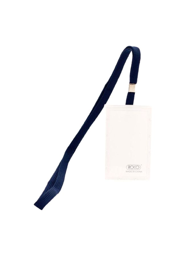 ROCO ID Card Holder Clear/Blue 
