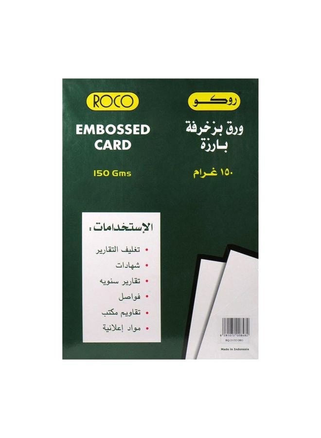 ROCO 50-Sheets A4 Embossed Card Stock