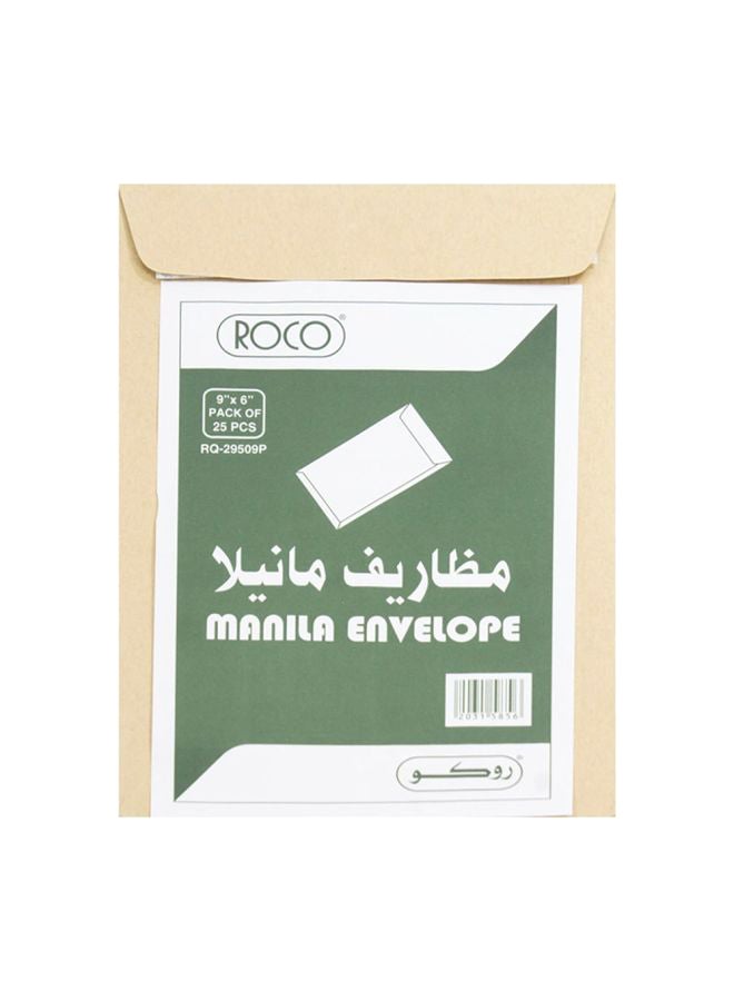 ROCO 25-Piece Catalog Envelop Set Beige/Green