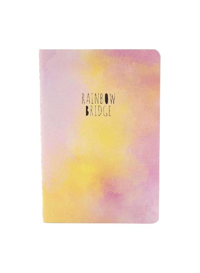 روكو دفتر ملاحظات رينبو بريدج مقاس A5 زهري سماوي