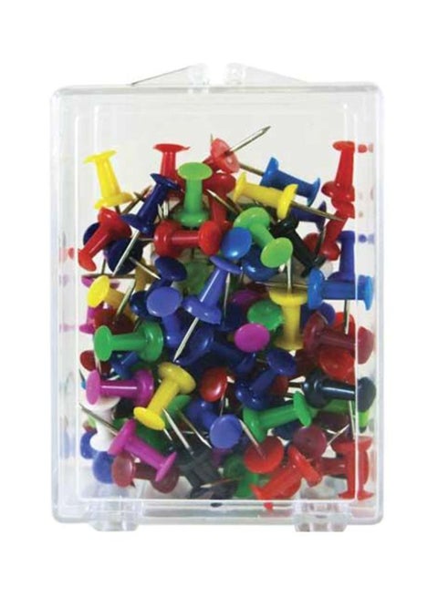100-Piece Push Pin Set Multicolour