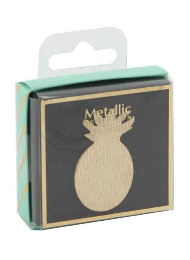 Metallic Pineapple Shape Paper Clip Gold