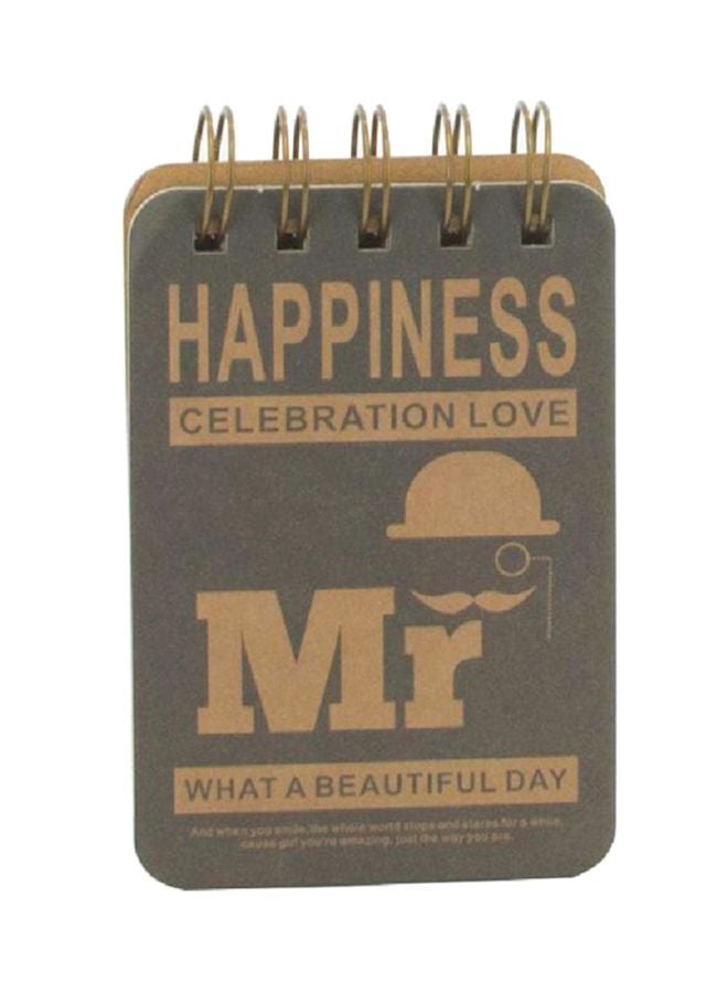 ROCO Memo Hard Cover Lined Notebook Brown