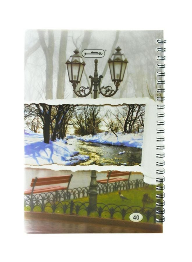 روكو دفتر ملاحظات ذو غلاف لين تسطير مربعات مقاس A5 متعدد الألوان