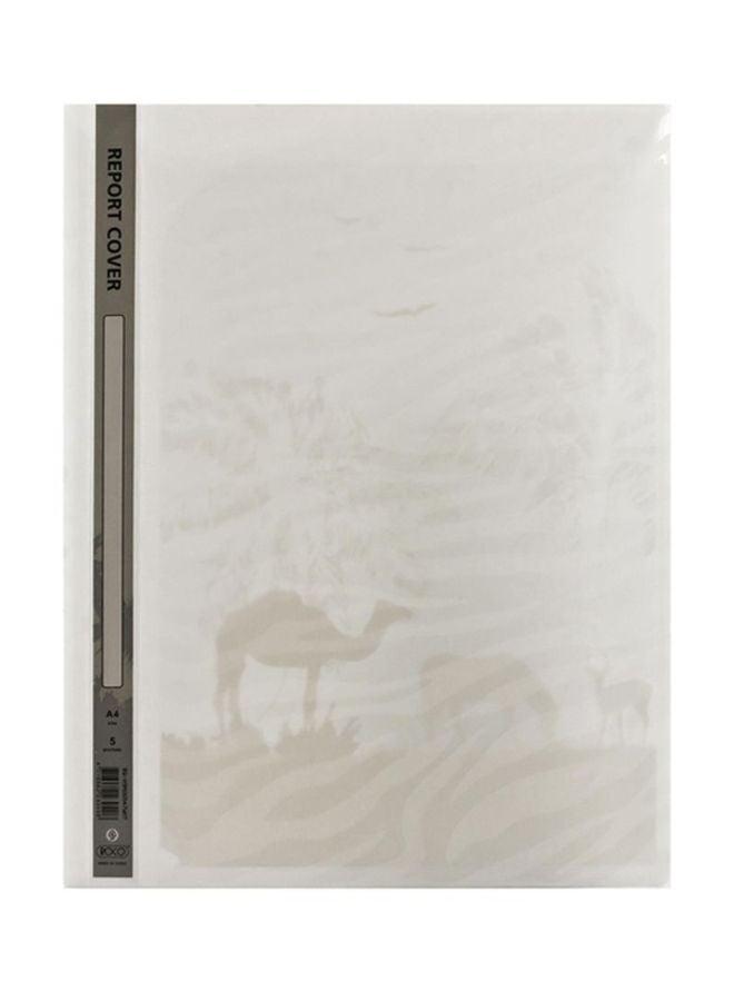 أغطية تقارير مقاس A4 من 20 ورقة أبيض