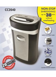 ATLAS Crosscut Shredder Black/Grey  - Image 3
