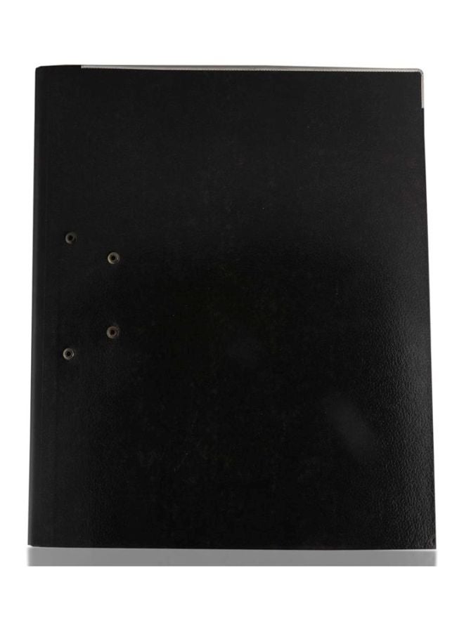 ATLAS - Lever Arch File Folder Black/Silver - Image 1