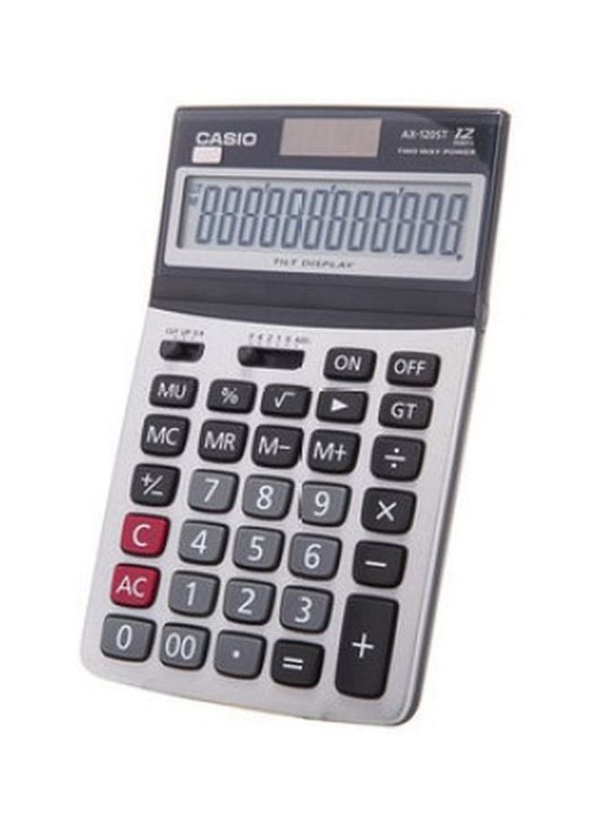 كاسيو آلة حاسبة مكتبية AX-120S بشاشة عريضة أسود/ فضي - Image 3