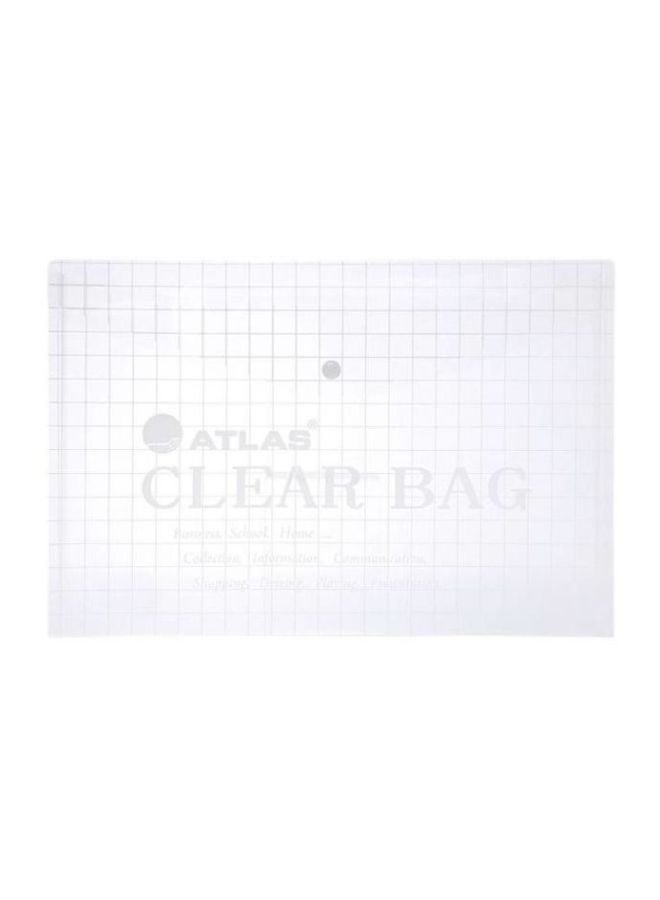 ATLAS Bag Style File Folder Clear 