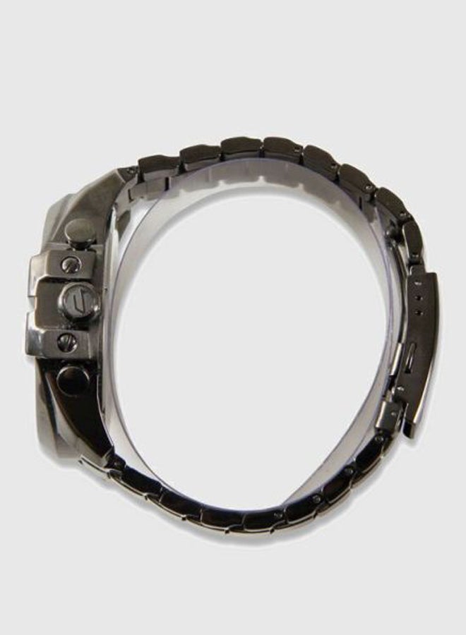 ديزل ساعة يد ميجا شيف كرونوغراف دائرية الشكل بسوار من الستانلس ستيل مقاس 49 مم - لون رمادي - طراز DZ4282 للرجال - Image 3