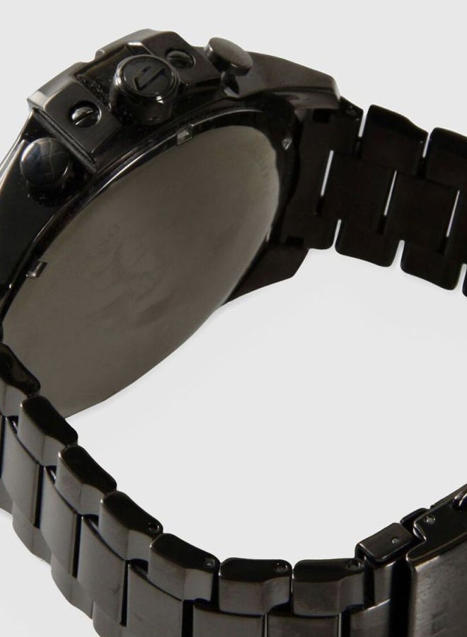 ديزل ساعة يد ميجا شيف كرونوغراف دائرية الشكل بسوار من الستانلس ستيل مقاس 49 مم - لون رمادي - طراز DZ4282 للرجال - Image 4