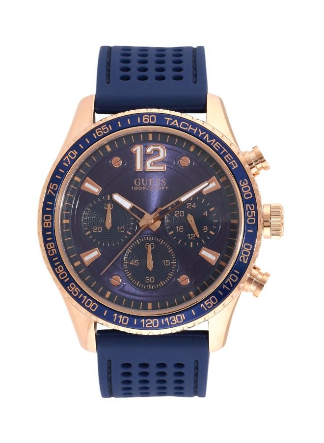 GUESS Men's Fleet Water Resistant Chronograph Watch W0971G3 - Image 1