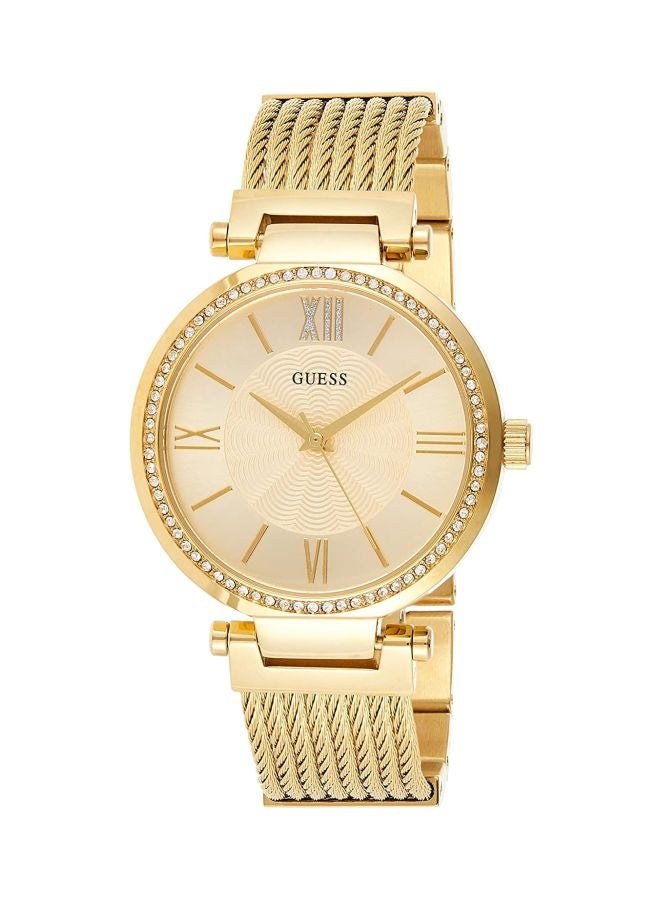 GUESS Women's Water Resistant Analog Watch W0638L2 - 37 mm - Gold - Image 1