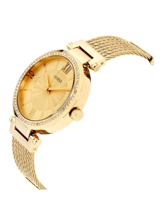 GUESS Women's Water Resistant Analog Watch W0638L2 - 37 mm - Gold - Image 4