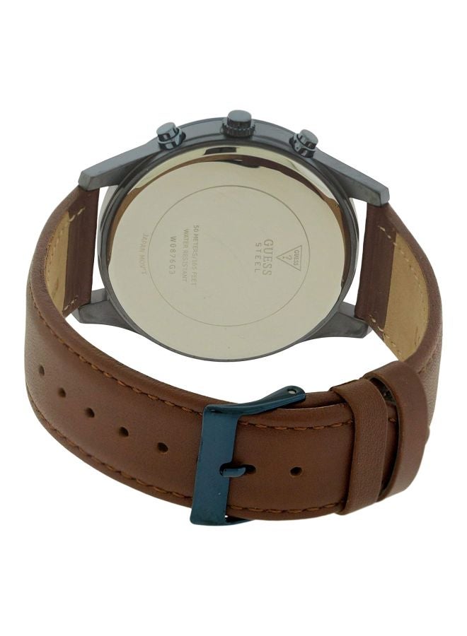 جس ساعة يد كرونوغراف مقاومة للماء طراز W0876G3 men - Image 2