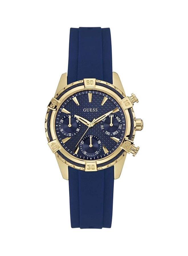 جس ساعة يد بعقارب مقاومة للماء طراز W0562L2 - مقاس 36 مم - لون أزرق للنساء - Image 1