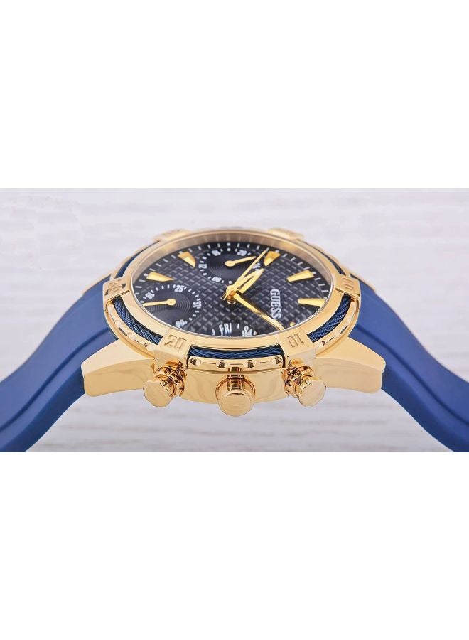 جس ساعة يد بعقارب مقاومة للماء طراز W0562L2 - مقاس 36 مم - لون أزرق للنساء - Image 4