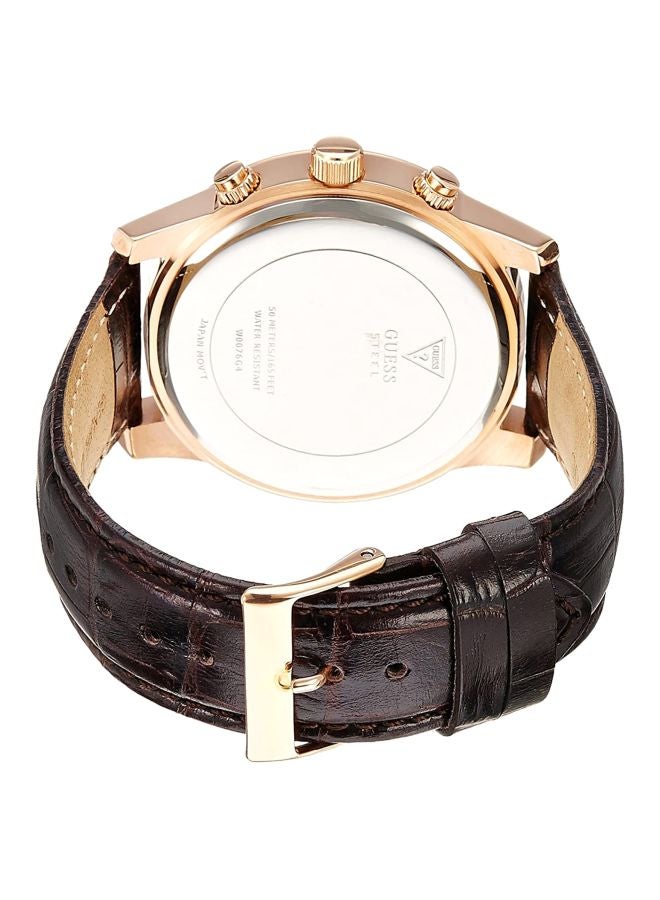 جس ساعة يد كرونوغراف مقاومة للماء طراز W0076G4 للرجال - Image 2