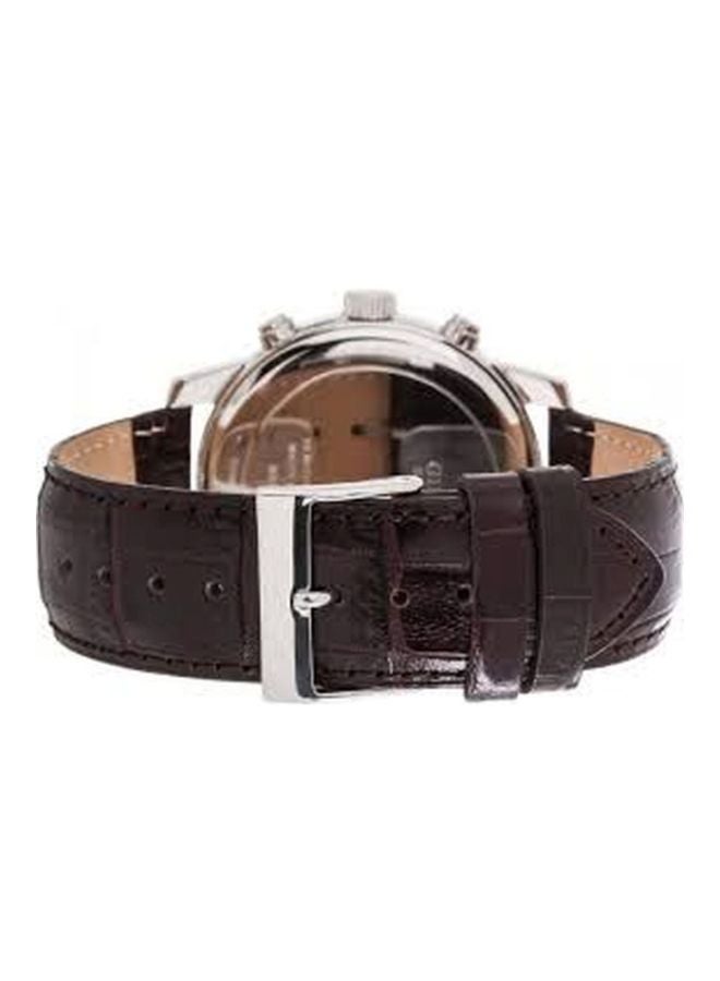 جس ساعة يد كرونوغراف بسوار من الجلد طراز W0380G1 للرجال - Image 2