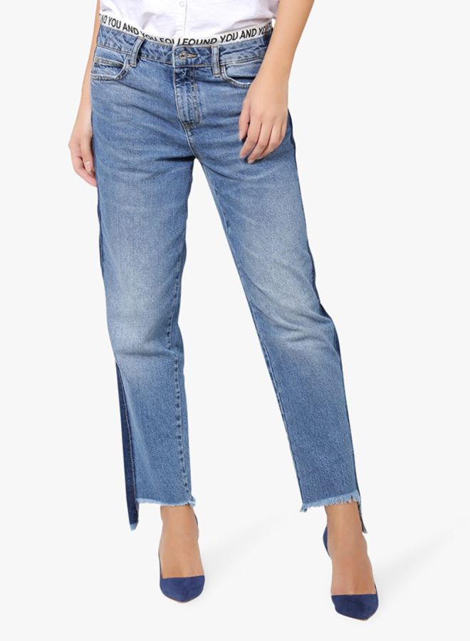 Contrast Panel Jeans Blue - v1602007750/N13182781V_1