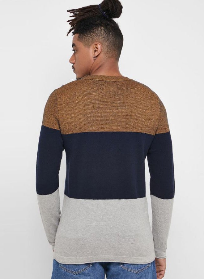 Flash Colorblock Sweater Multicolour