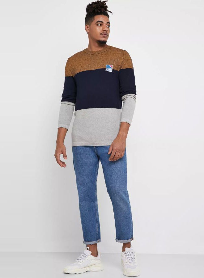 Flash Colorblock Sweater Multicolour