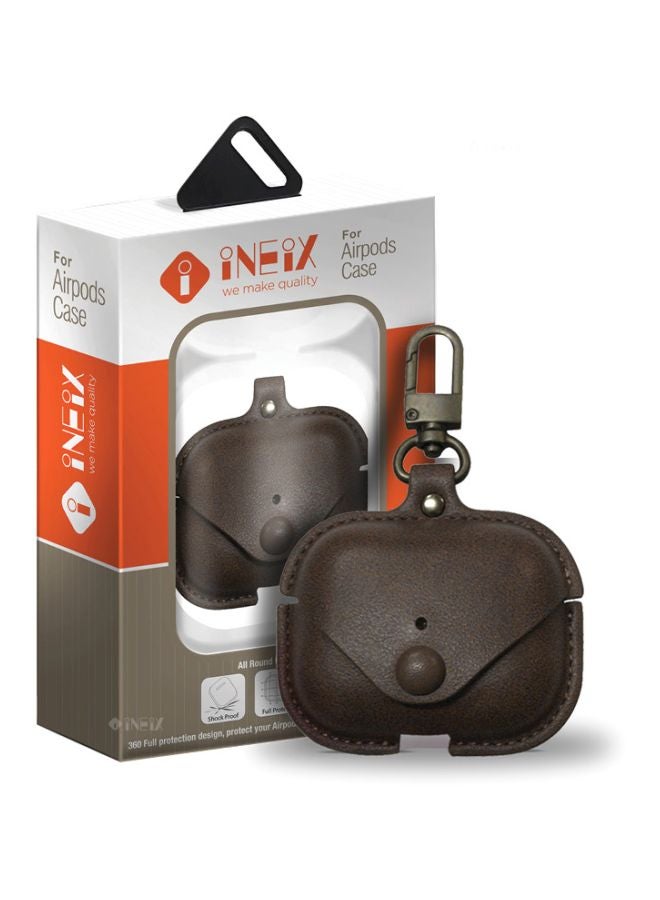 INEIX Protective Case Cover For Apple AirPods Pro Dark Brown  - Image 2