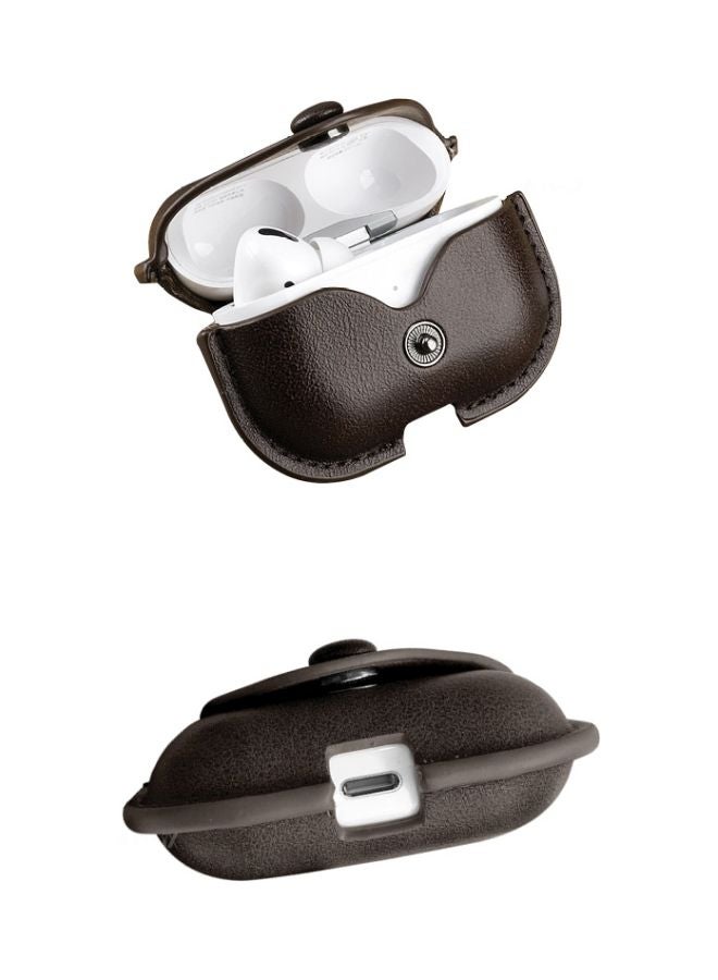 INEIX Protective Case Cover For Apple AirPods Pro Dark Brown  - Image 5