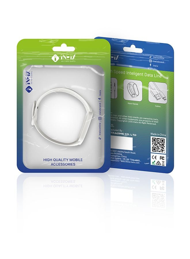 INEIX Replacement Strap For Xiaomi Mi Band 5 46.95 mm White  - Image 5