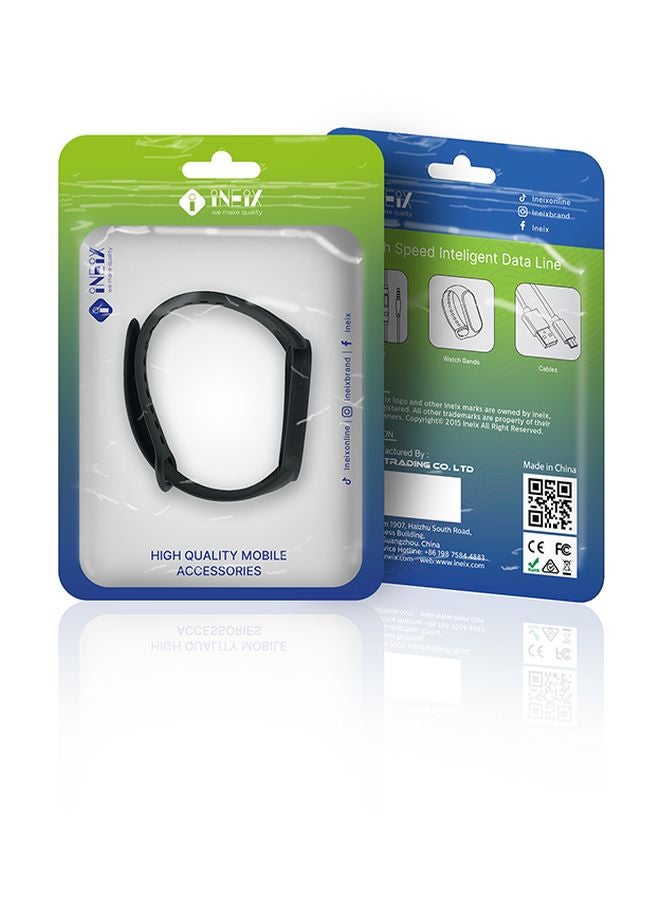 INEIX Replacement Band For Xiaomi Mi Smart Band 5 Black - Image 5