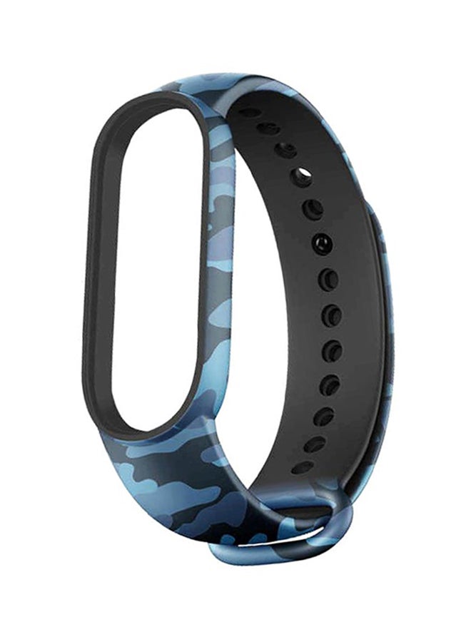 INEIX Replacement Band For Xiaomi Mi Smart Band 5 Camouflage Blue  - Image 1