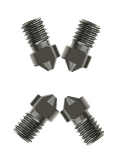 Aibecy 4-Piece V6 Hardened 3D Printer Nozzle Set Silver  - Image 2
