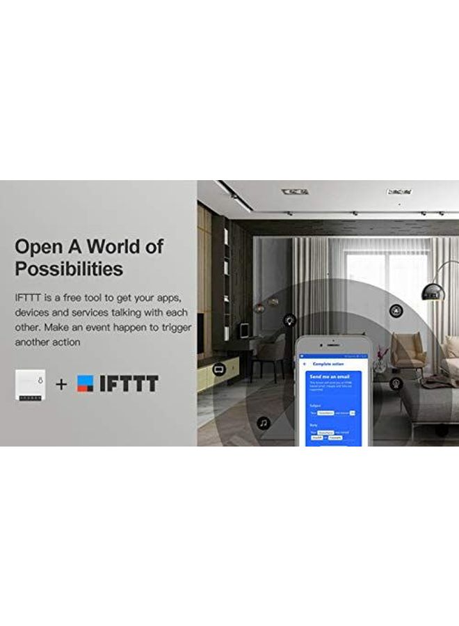 Mini Wifi Smart Switch Remote Control White