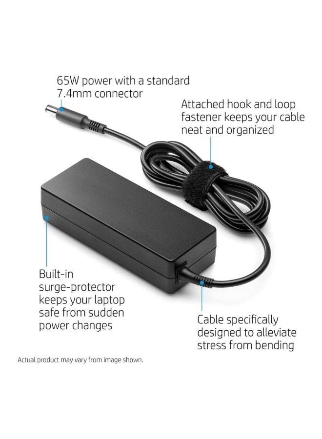 HP Replacement Charging Adapter For Compaq Laptop Black - Image 3