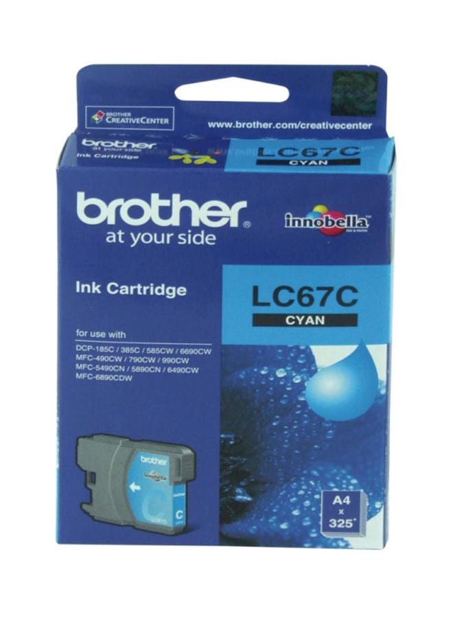 brother LC67C  ink Cartridge Cyan - Image 1