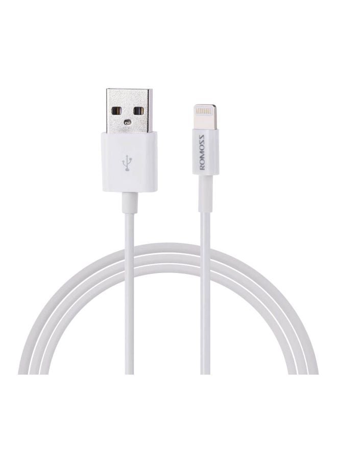 روموس كابل شحن ومزامنة USB مرخص لأجهزة آيفون وفق المعيار MFi أبيض  - Image 2