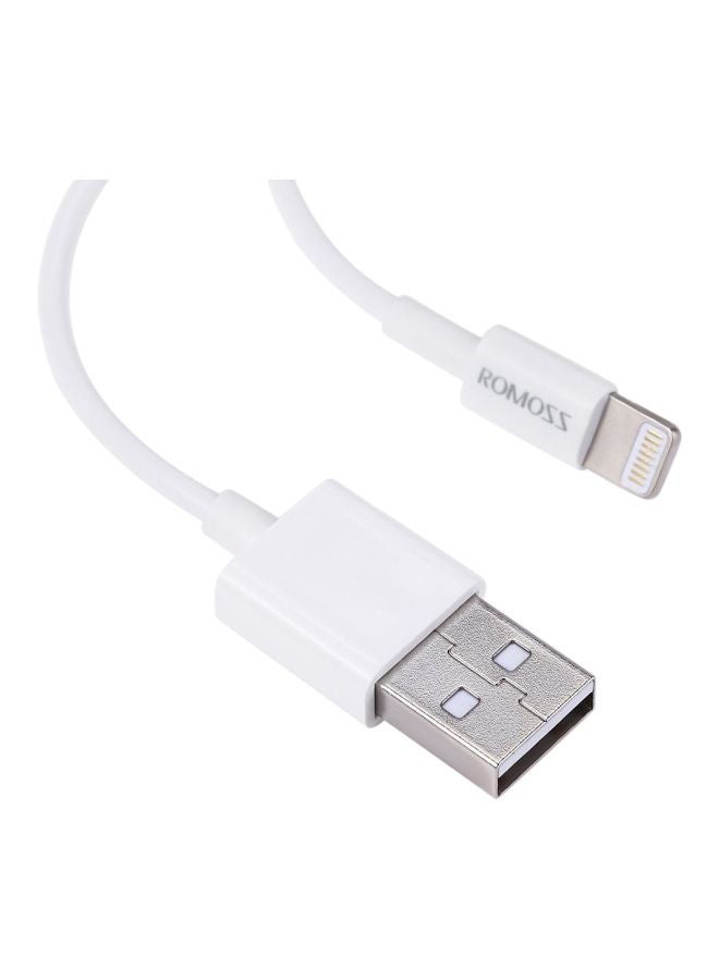 روموس كابل شحن ومزامنة USB مرخص لأجهزة آيفون وفق المعيار MFi أبيض  - Image 3