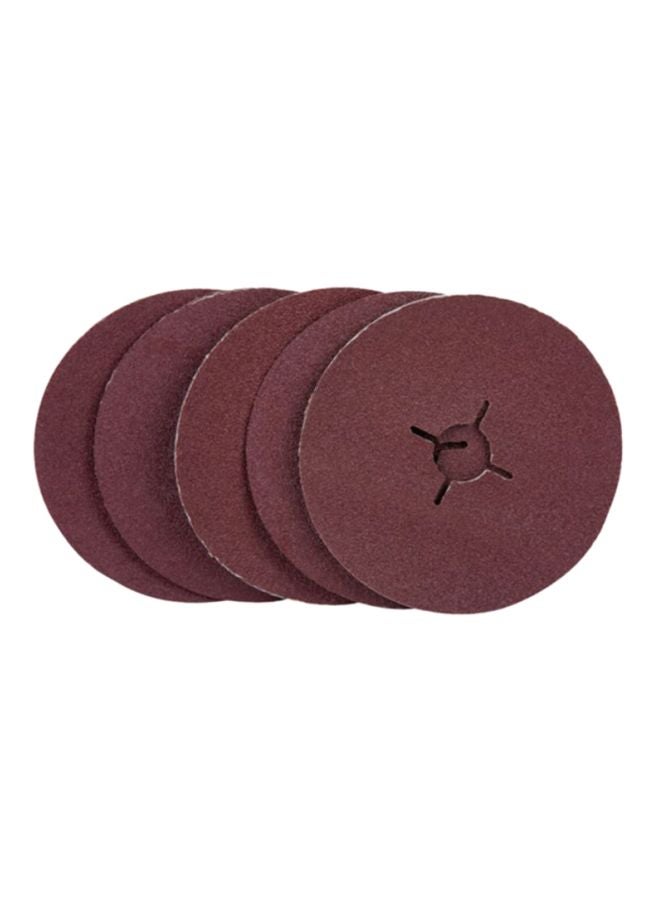 Ford 5-Piece Angle Grinder Sandpaper Disc Red 125mm