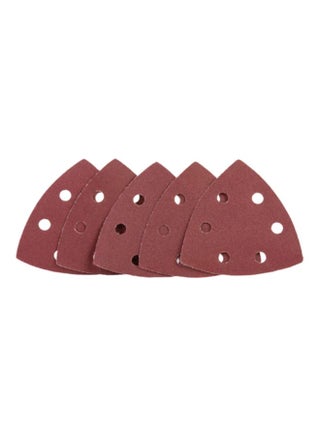 5-Piece G60 Triangular Sandpaper Red 90mm - v1602012094/N22239040A_1